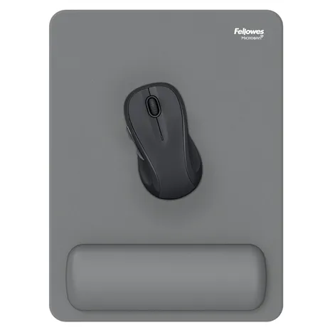 Fellowes Breyta XL tappetino mouse grigio con poggiapolsi
