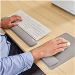 Fellowes Breyta XL tappetino mouse grigio con poggiapolsi