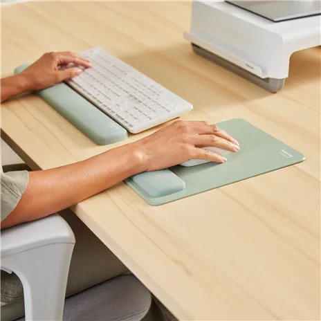 Fellowes Breyta XL mousepad verde salvia con poggiapolsi