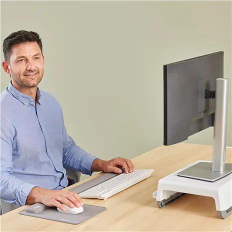 Fellowes Breyta grigio poggiapolsi da tastiera 47 cm