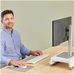 Fellowes Breyta grigio poggiapolsi da tastiera 47 cm