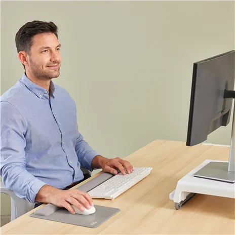 Fellowes Breyta grigio poggiapolsi da tastiera 47 cm