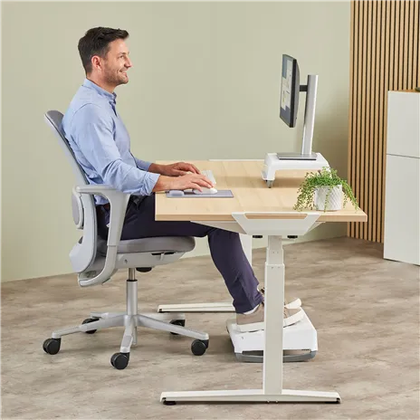 Fellowes Breyta grigio poggiapolsi da tastiera 47 cm