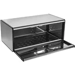 Brabantia Klappbrotkasten Front eckig, Stahl matt