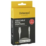 Intenso cavo-USB A315L Nylon 1,5m bian. USB-A / Lightning 12W