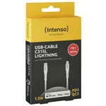 Intenso cavo-USB C315L Nylon 1,5m bian. USB-C / Lightning 60W