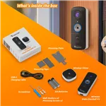 Toucan Wireless Video Doorbell with Chime V3