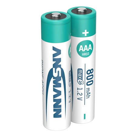 1x2 Ansmann maxE NiMH batteria Micro AAA 800 mAh DECT PHONE