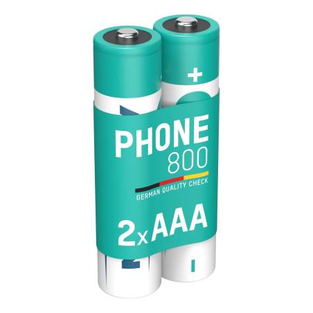 1x2 Ansmann maxE NiMH batteria Micro AAA 800 mAh DECT PHONE