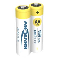 12x2 Ansmann maxE NiMH batt. Mignon AA 800 mAh SOLAR 2