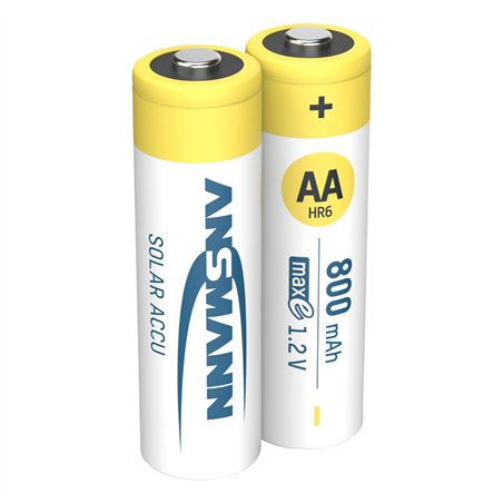 12x2 Ansmann maxE NiMH batt. Mignon AA 800 mAh SOLAR