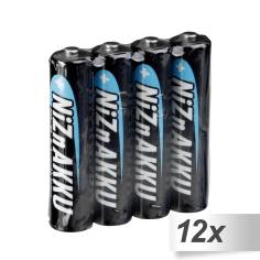 12x4 Ansmann NiZn batt. Micro AAA 900 mWh