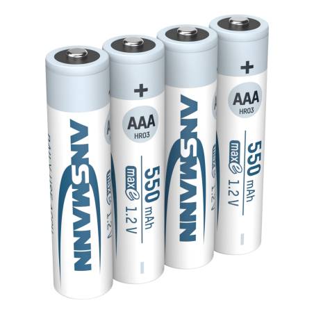 12x4 Ansmann maxE NiMH batt. Micro AAA 550 mAh