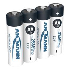 12x4 Ansmann NiMH batt. 2850 Mignon AA 2650 mAh 2