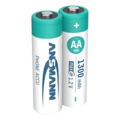 12x2 Ansmann maxE NiMH batt. Mignon AA 1300 mAh DECT PHONE 2