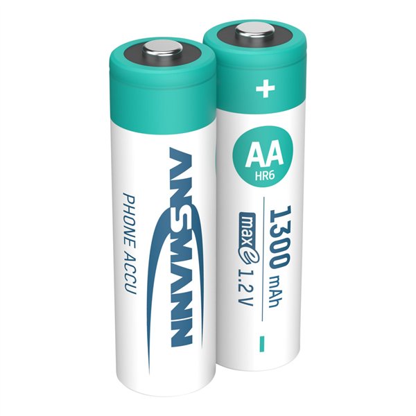 12x2 Ansmann maxE NiMH batt. Mignon AA 1300 mAh DECT PHONE