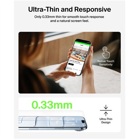 2x1 Belkin Tempered Glass Displaysch. iPhone Air  OVA225hq