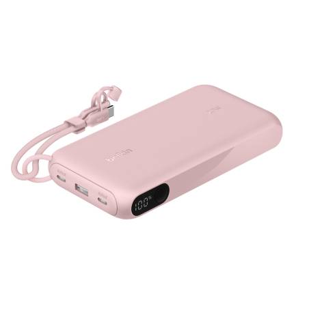 Belkin Powerbank con Display 20W 20.000mAh USB-C rosa  BPB028hqPK