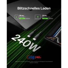 Belkin USB-C/USB-c cavo 240W 2m intrecciato, nero CAB025hq2MBK 2