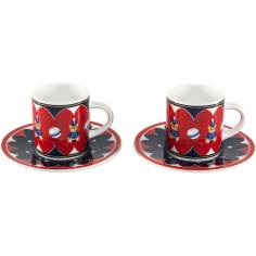 Bialetti Set 2 Tassen inkl. Untertassen Joyful Memories