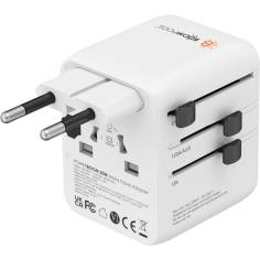 Boompods World Travel Plug 20W White