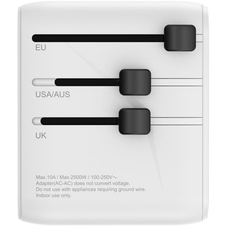 Boompods World Travel Plug 20W White