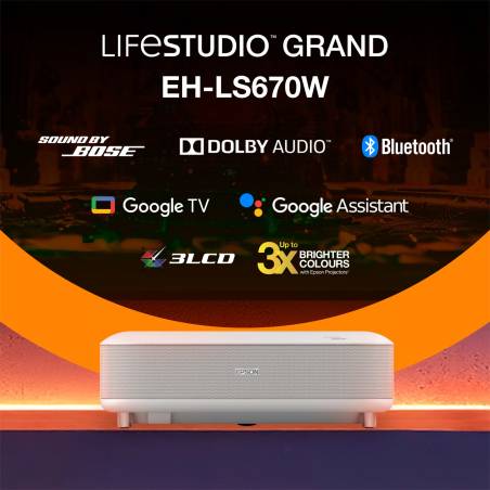 Epson Lifestudio Grand EH-LS670W bianco