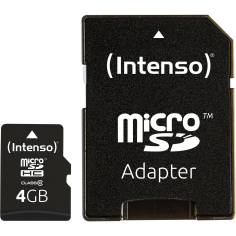Intenso microSDHC            4GB C10 con adatt.