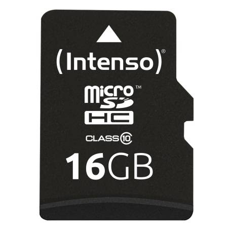 Intenso microSDHC           16GB C10 con adatt.