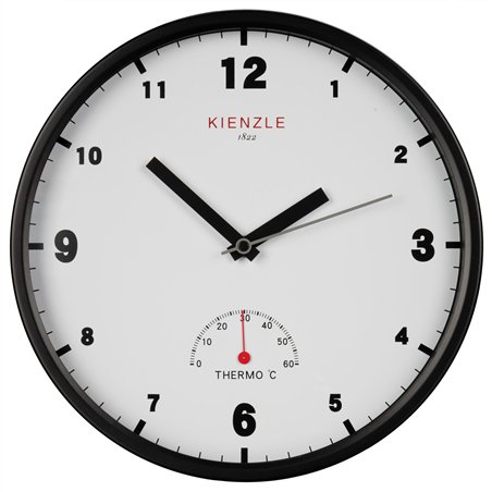 KIENZLE DCF Radio-Control.Wall Clock Garten Outdoor 30 cm