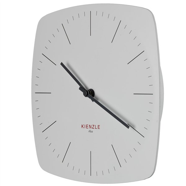 KIENZLE DCF Radio-Controlled Wall Clock Modern 24.8 cm white