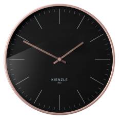 KIENZLE DCF Radio-Control.Wall Clock Modern 25cm rose gold/blk.