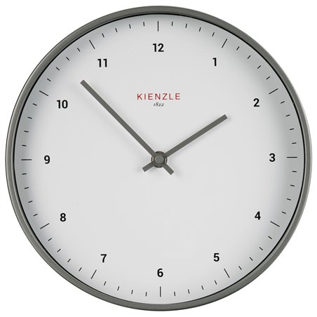 KIENZLE DCF Radio-Control.Wall Clock Classic 25 cm, white