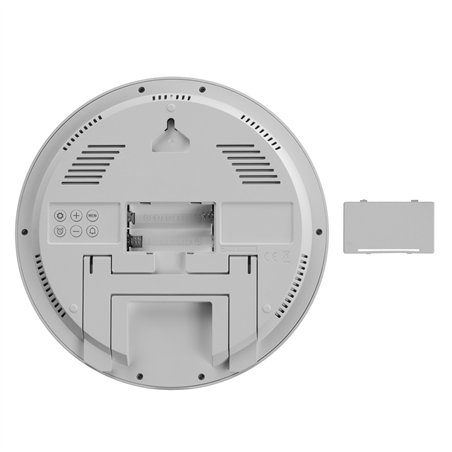 KIENZLE DCF Radio-Control.Wall Clock w.Room Tep.Display white