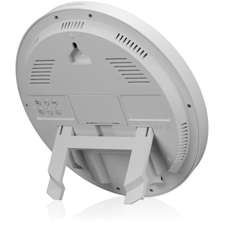 KIENZLE DCF Radio-Control.Wall Clock w.Room Tep.Display white