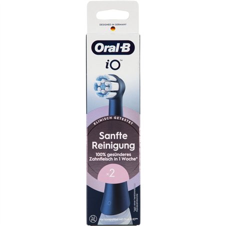 Oral-B iO Toothbrush Heads Gentle Cleaning 2 pcs black
