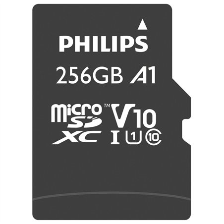 Philips MicroSDXC Card     256GB Class 10 UHS-I U1 incl. adatt.