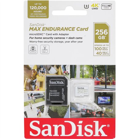 SanDisk Max Endurance      256GB microSDHC     SDSQQVR-256G-GN6IA