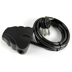 Braun Stahlkabelschloss 180cm für Wildkameras 2