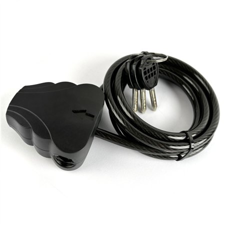 Braun Stahlkabelschloss 180cm für Wildkameras