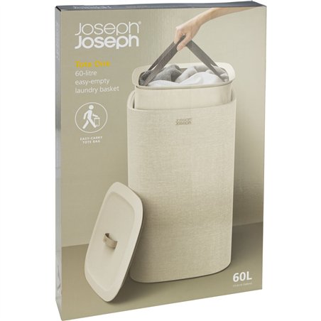 Joseph Joseph Tota One 60L ecru portabianch.gr. comparto singolo