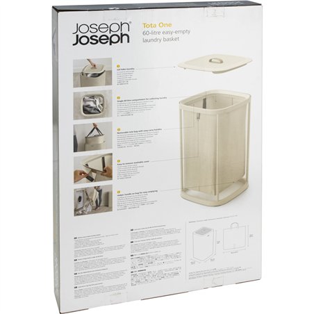 Joseph Joseph Tota One 60L ecru portabianch.gr. comparto singolo