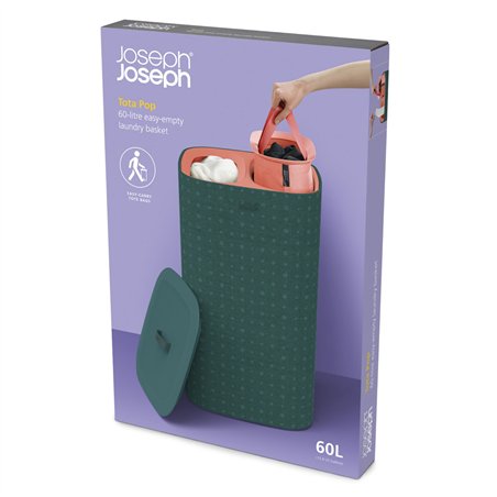 Joseph Joseph Tota Pop verde 60L cesto separatore biancheria