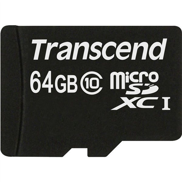 Transcend microSDXC 64GB Class 10 300x + SD adattatore