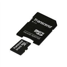 Transcend microSDXC 64GB Class 10 300x + SD adattatore 2