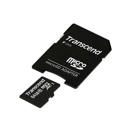 Transcend microSDXC 64GB Class 10 300x + SD adattatore