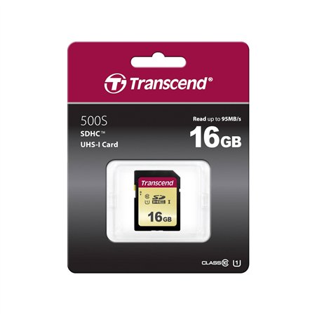 Transcend SDHC 500S         16GB Class 10 UHS-I U3 V30