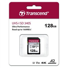 Transcend SDXC 340S        128GB Class 10 UHS-I U3 A2 V30 2