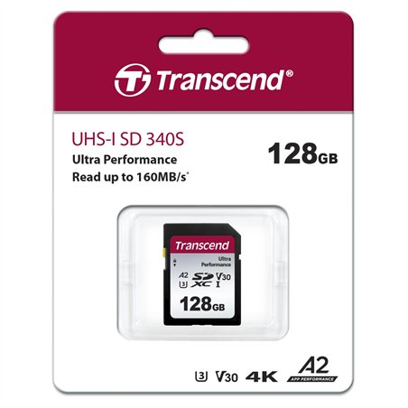 Transcend SDXC 340S        128GB Class 10 UHS-I U3 A2 V30