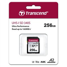 Transcend SDXC 340S        256GB Class 10 UHS-I U3 A2 V30 2